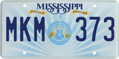 MS license plate MKM373