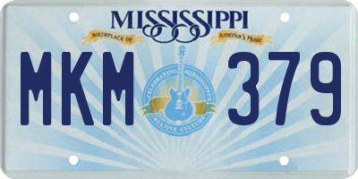 MS license plate MKM379
