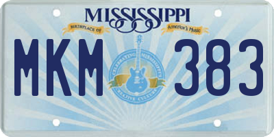 MS license plate MKM383