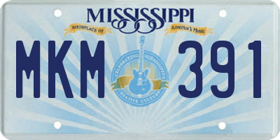 MS license plate MKM391