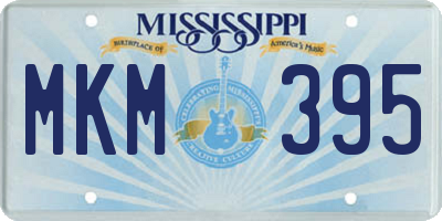 MS license plate MKM395