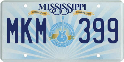 MS license plate MKM399