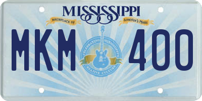 MS license plate MKM400
