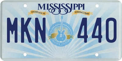 MS license plate MKN440