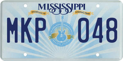 MS license plate MKP048