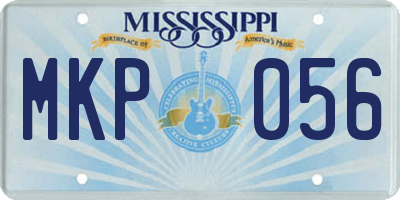MS license plate MKP056
