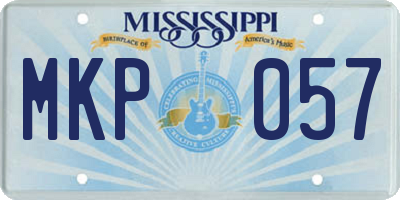 MS license plate MKP057