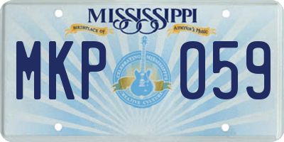 MS license plate MKP059