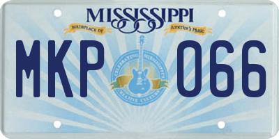 MS license plate MKP066