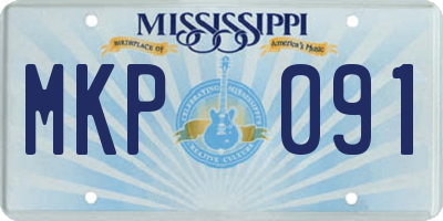 MS license plate MKP091