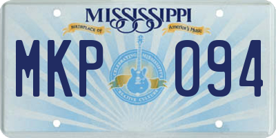 MS license plate MKP094