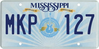 MS license plate MKP127