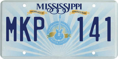 MS license plate MKP141