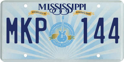 MS license plate MKP144