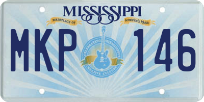 MS license plate MKP146