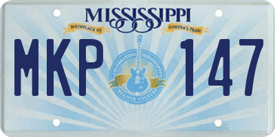 MS license plate MKP147