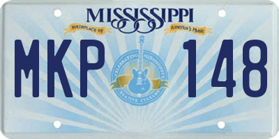 MS license plate MKP148