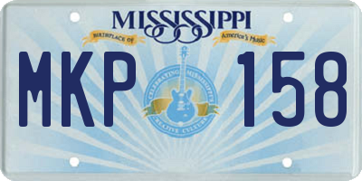 MS license plate MKP158