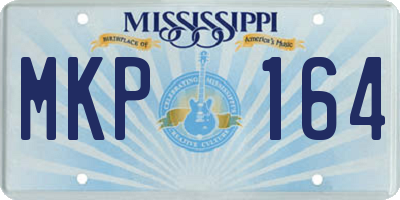 MS license plate MKP164