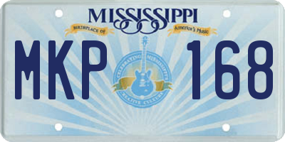 MS license plate MKP168