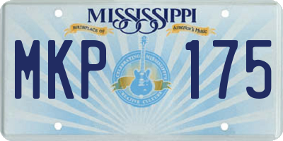 MS license plate MKP175