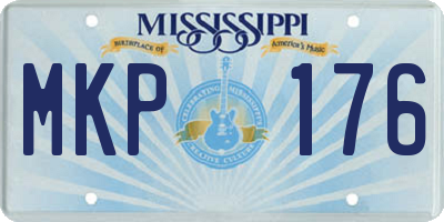 MS license plate MKP176