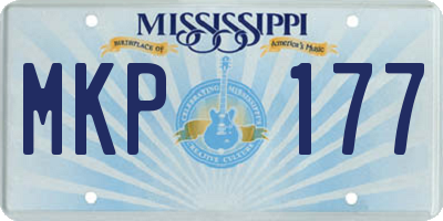 MS license plate MKP177