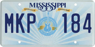 MS license plate MKP184