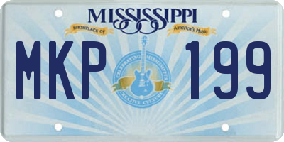 MS license plate MKP199