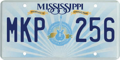 MS license plate MKP256