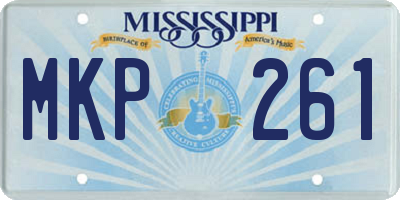MS license plate MKP261
