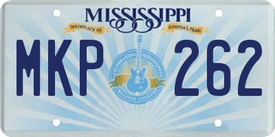 MS license plate MKP262