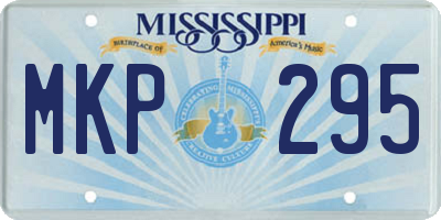 MS license plate MKP295