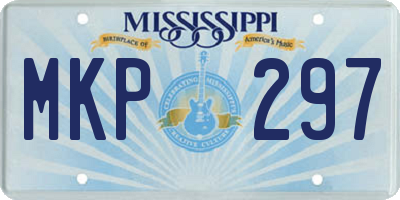 MS license plate MKP297