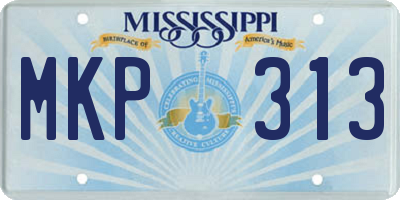 MS license plate MKP313