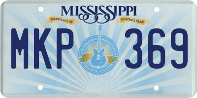 MS license plate MKP369