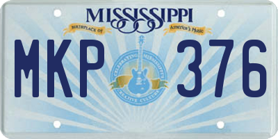 MS license plate MKP376