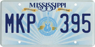 MS license plate MKP395