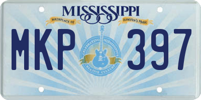MS license plate MKP397