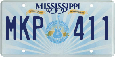 MS license plate MKP411