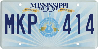 MS license plate MKP414