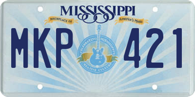 MS license plate MKP421