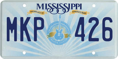 MS license plate MKP426