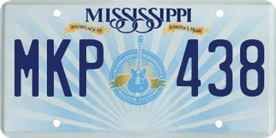 MS license plate MKP438