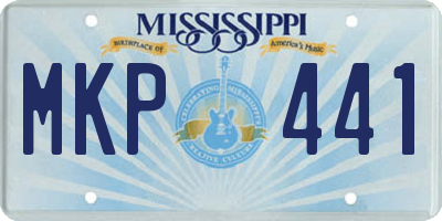 MS license plate MKP441