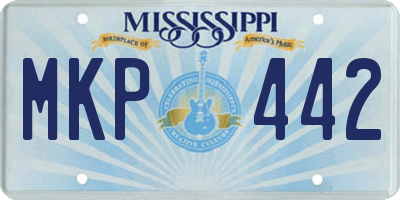 MS license plate MKP442