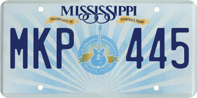 MS license plate MKP445