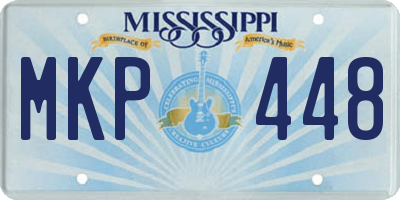 MS license plate MKP448
