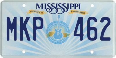 MS license plate MKP462