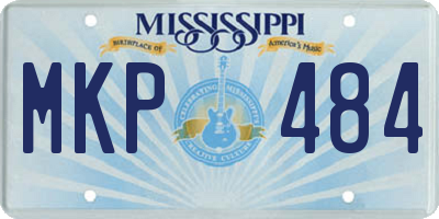 MS license plate MKP484